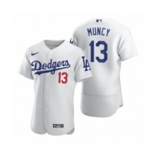 Men's Los Angeles Dodgers #13 Max Muncy Nike White 2020 Authentic Stitched Jersey