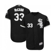 Men's Chicago White Sox #33 James McCann Black Alternate Flex Base Authentic Collection Baseball Jersey