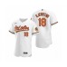 Men's Baltimore Orioles #18 Heston Kjerstad Nike White Authentic Home Stitched Jersey