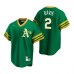 Men's Nike Oakland Athletics #2 Khris Davis Kelly Green Cooperstown Collection Road Stitched Baseball Jersey