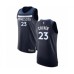 Men's Minnesota Timberwolves #23 Jarrett Culver Authentic Navy Blue Basketball Stitched Jersey - Icon Edition