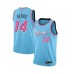 Men's Miami Heat #14 Tyler Herro Swingman Blue Basketball Stitched Jersey - 2019 20 City Edition