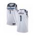 Men's Minnesota Timberwolves #1 Noah Vonleh Authentic White Basketball Stitched Jersey - Association Edition