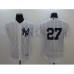 Men's New York Yankees #27 Giancarlo Stanton White Elite Commemorative Edition Stitched Jersey