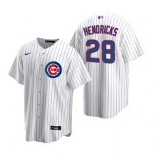 Men's Nike Chicago Cubs #28 Kyle Hendricks White Home Stitched Baseball Jersey