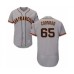 Men's San Francisco Giants #65 Sam Coonrod Grey Road Flex Base Authentic Collection Baseball Player Stitched Jersey