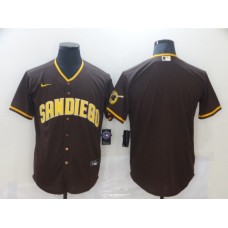 Men's San Diego Padres Blank Brown Stitched Jersey