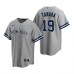 Men's Nike New York Yankees #19 Masahiro Tanaka Gray Road Stitched Baseball Jersey