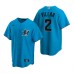 Men's Nike Miami Marlins #2 Jonathan Villar Blue Alternate Stitched Baseball Jersey