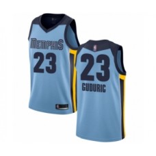 Men's Memphis Grizzlies #23 Marko Guduric Authentic Light Blue Basketball Stitched Jersey Statement Edition