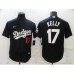 Men's Los Angeles Dodgers #17 Joe Kelly Black Game Collection Baseball Stitched Jersey