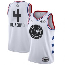 Men's Nike Indiana Pacers #4 Victor Oladipo White NBA Jordan Swingman 2019 All-Star Game Jersey