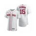 Men's Boston Red Sox #15 Dustin Pedroia Nike White 2020 Authentic Stitched Jersey