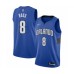 Men's Orlando Magic #8 Terrence Ross Authentic Blue Finished Basketball Stitched Jersey - Statement Edition