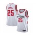 Men's Houston Rockets #25 Robert Horry Swingman White Basketball Stitched Jersey - 2019 20 City Edition