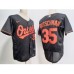 Men's Baltimore Orioles #35 Adley Rutschman Black Stitched Flex Base Nike Jersey