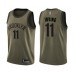 Men's Brooklyn Nets #11 Kyrie Irving Swingman Green Salute to Service Basketball Jersey