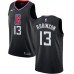 Men's Nike Los Angeles Clippers #13 Jerome Robinson Swingman Black NBA Jersey Statement Edition