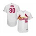 Men's St. Louis Cardinals #30 Tyler Webb White Home Flex Base Authentic Collection Baseball Player Stitched Jersey