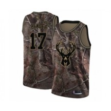 Men's Milwaukee Bucks #17 Dragan Bender Swingman Camo Realtree Collection Basketball Stitched Jersey