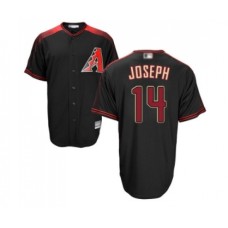 Men's Arizona Diamondbacks #14 Caleb Joseph Replica Black Brick Alternate Home Cool Base Baseball Jersey