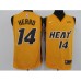 Men's Nike Miami Heat #14 Tyler Herro Yellow Swingman Basketball Stitched Jersey