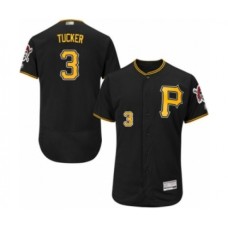 Men's Pittsburgh Pirates #3 Cole Tucker Black Alternate Flex Base Authentic Collection Baseball Player Stitched Jersey