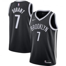 Men's Brooklyn Nets #7 Kevin Durant Nike Black 2020-21 Swingman Stitched Jersey