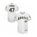 Men's Los Angeles Angels of Anaheim #47 Griffin Canning Authentic White 2016 Memorial Day Fashion Flex Base Baseball Player Stitched Jersey