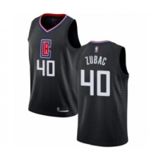 Men's Los Angeles Clippers #40 Ivica Zubac Authentic Black Basketball Stitched Jersey Statement Edition