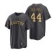 Men's Houston Astros #44 Yordan Alvarez Number Grey 2022 All Star Stitched Cool Base Nike Jersey