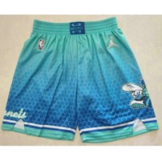 Men's Charlotte Hornets Blue Jordan Diamond 2022 City Edition Swingman Stitched Shorts