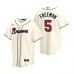 Men's Nike Atlanta Braves #5 Freddie Freeman Cream Alternate Stitched Baseball Jersey