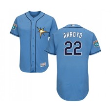 Men's Tampa Bay Rays #22 Christian Arroyo Columbia Alternate Flex Base Authentic Collection Baseball Jersey