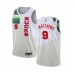 Men's Milwaukee Bucks #9 Wesley Matthews White Swingman Stitched Jersey - Earned Edition