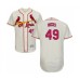 Men's St. Louis Cardinals #49 Jordan Hicks Cream Alternate Flex Base Authentic Collection Baseball Player Stitched Jersey