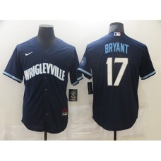 Men's Nike Chicago Cubs #17 Kris Bryant Navy Royal Alternate Stitched Baseball Jersey