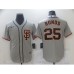 Men's Nike San Francisco Giants #25 Barry Bonds Gray Fashion Baseball Stitched Jersey