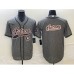 Men's Houston Astros Blank Grey Gridiron With Patch Cool Base Stitched Baseball Jerseys