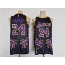 Men's Los Angeles Lakers #24 Kobe Bryant Black Throwback basketball Stitched Jersey