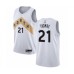 Men's Toronto Raptors #21 Matt Thomas Authentic White Basketball Stitched Jersey - City Edition