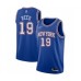 Men's New York Knicks #19 Willis Reed Authentic Blue Basketball Stitched Jersey - Statement Edition