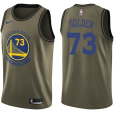 Men's Nike Golden State Warriors #73 Golden Green Salute to Service NBA Swingman Jersey