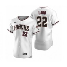 Men's Arizona Diamondbacks #22 Jake Lamb Nike White Crimson Authentic 2020 Home Stitched Jersey