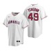 Men's Nike Los Angeles Angels #49 Julio Teheran White Home Stitched Baseball Jersey