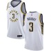 Men's Nike Indiana Pacers #3 Aaron Holiday Swingman White NBA Jersey - Association Edition