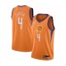 Men's Phoenix Suns #4 Jevon Carter Authentic Orange Finished Basketball Stitched Jersey - Statement Edition