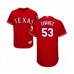 Men's Texas Rangers #53 Jesse Chavez Red Alternate Flex Base Authentic Collection Baseball Player Stitched Jersey