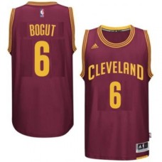 Men's Cleveland Cavaliers #6 Andrew Bogut adidas Burgundy Player Swingman Road Jersey