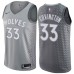 Men's Nike Minnesota Timberwolves #33 Robert Covington Swingman Gray NBA Jersey - City Edition